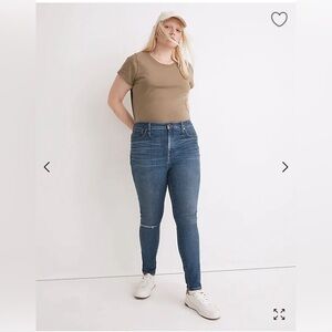 Madewell 10" High-Rise Skinny Jeans with Magic Pockets 29” waist Foregate Wash